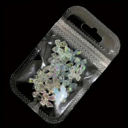 Нежни, бели панделки с холограмен ефект-foto3