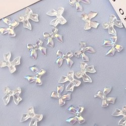 Нежни, бели панделки с холограмен ефект-foto4