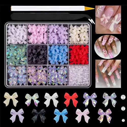 12 модела панделки за декорация+молив+пинсета