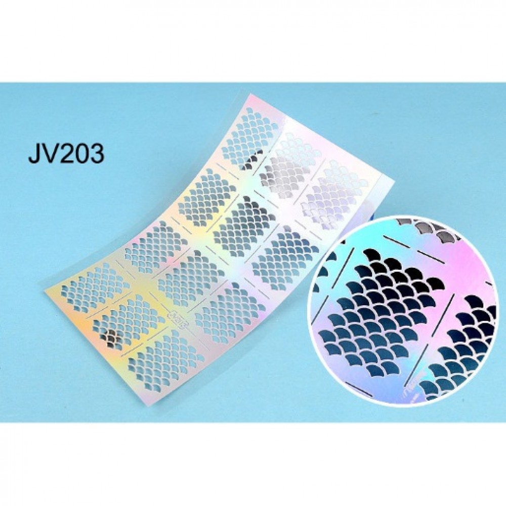 Шаблон винил различни форми за нанасяне на лак -jv203