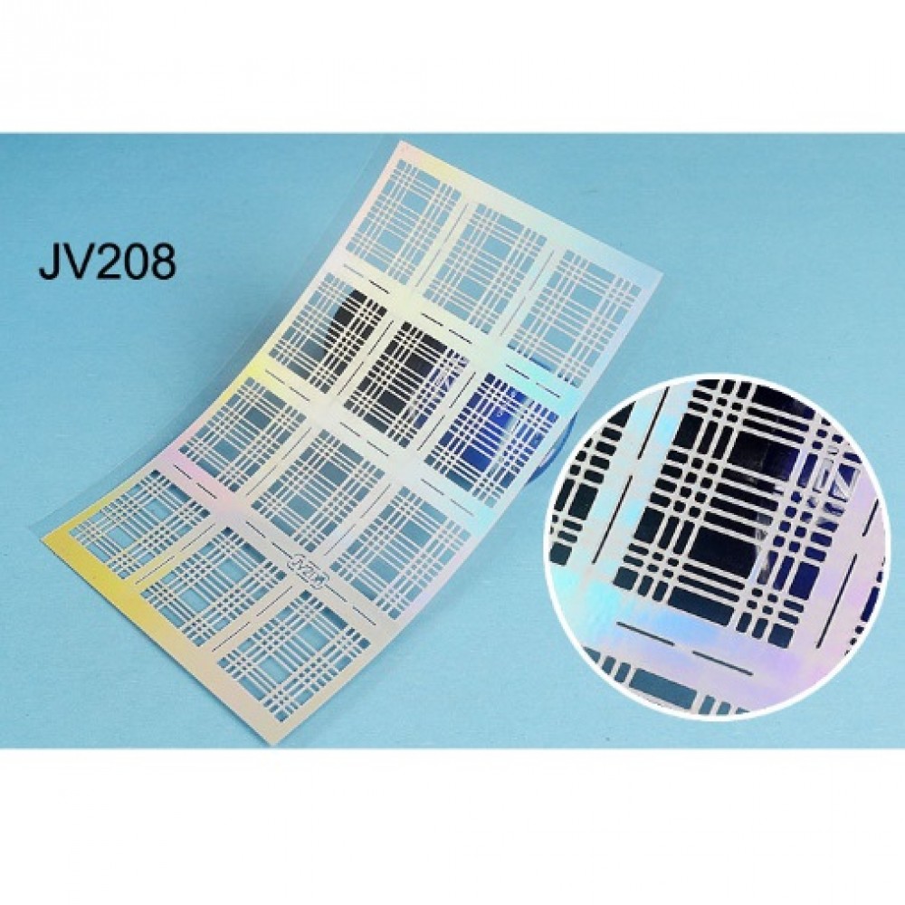 Шаблон винил различни форми за нанасяне на лак -jv208