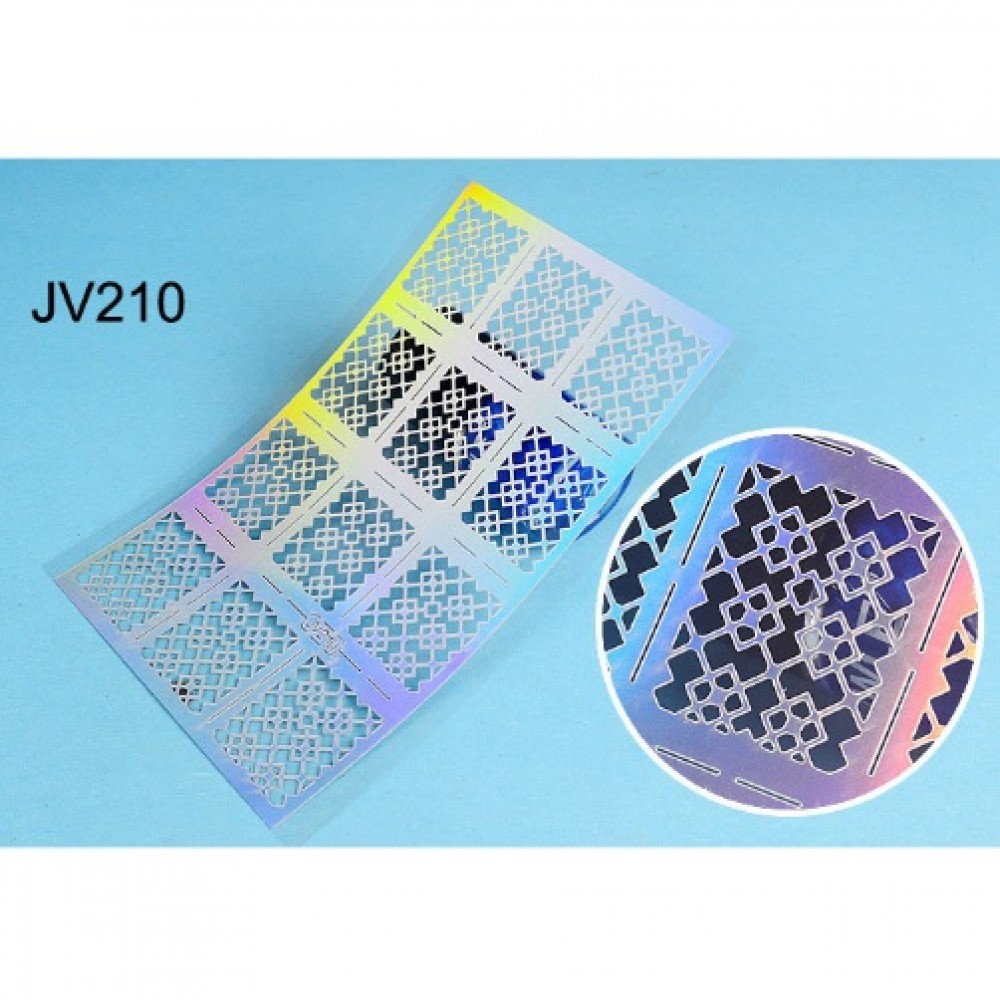 Шаблон винил различни форми за нанасяне на лак -jv210