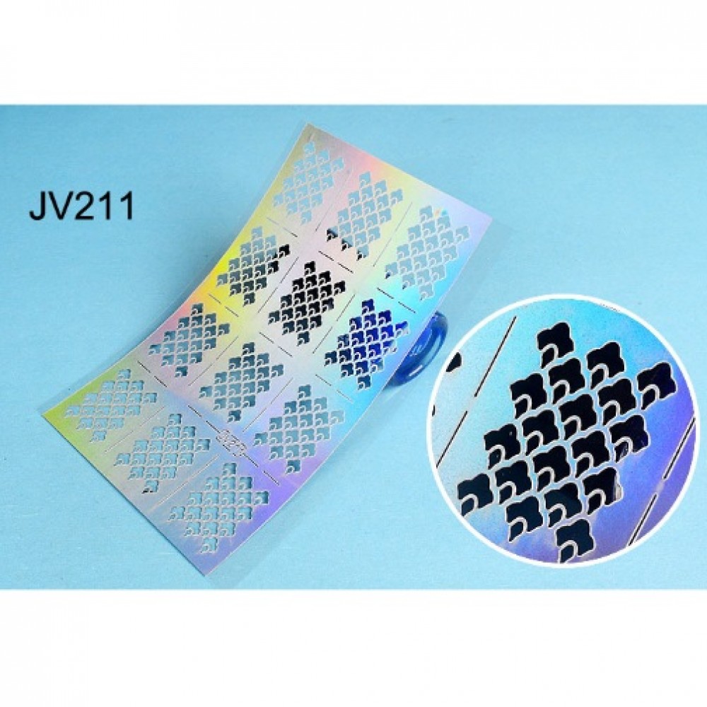 Шаблон винил различни форми за нанасяне на лак -jv211