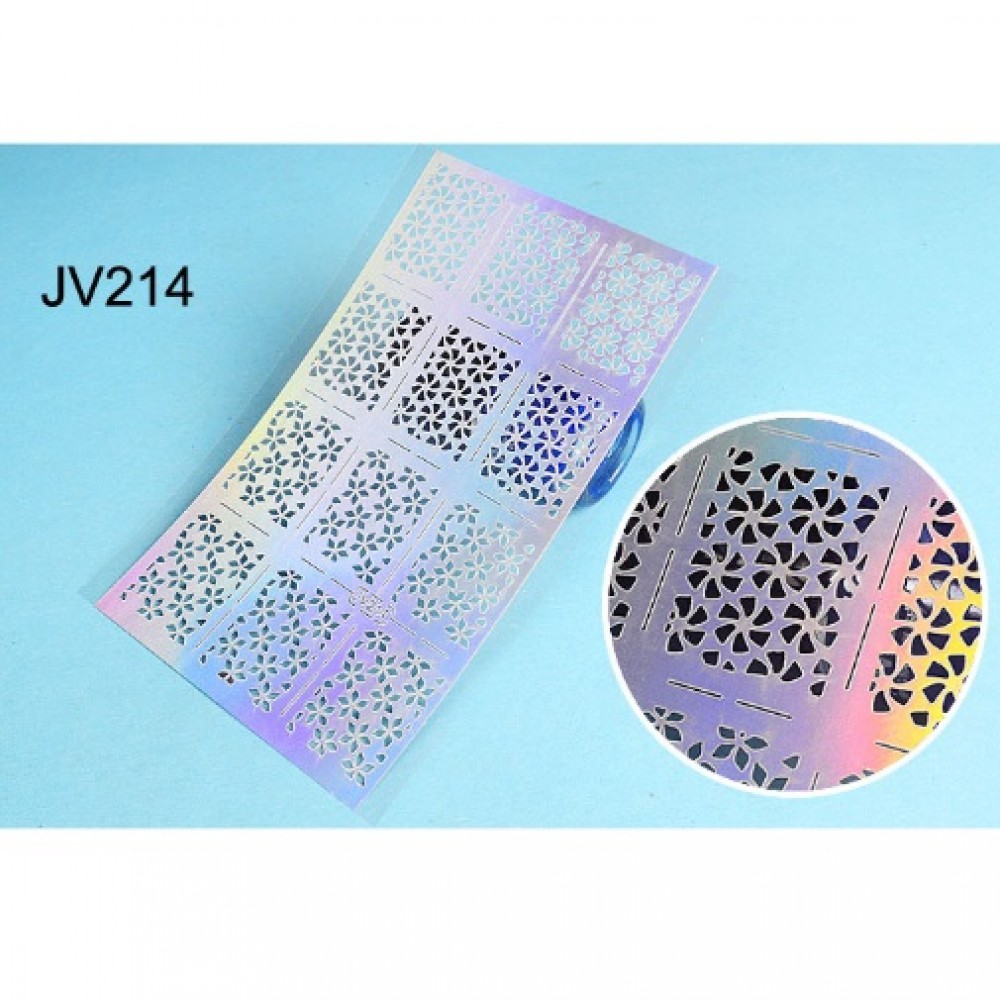 Шаблон винил различни форми за нанасяне на лак -jv214