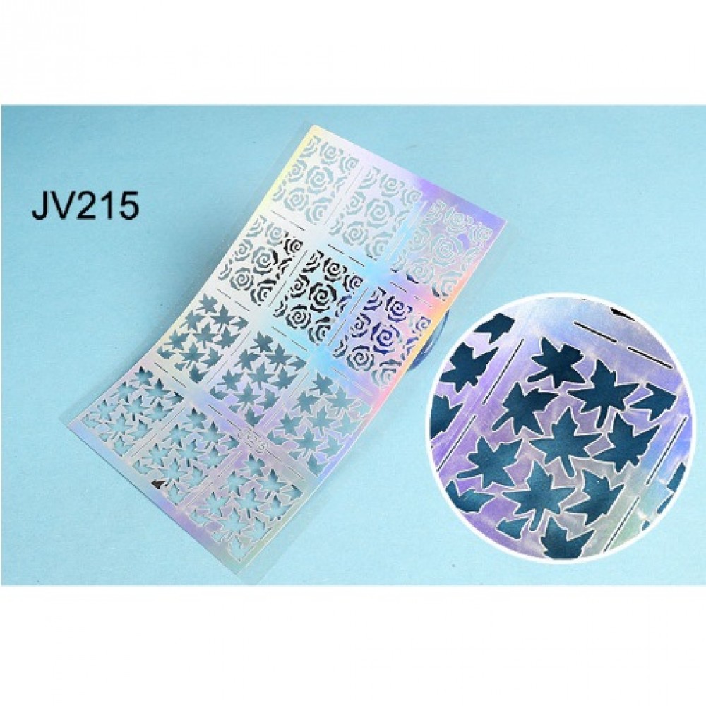 Шаблон винил различни форми за нанасяне на лак -jv215
