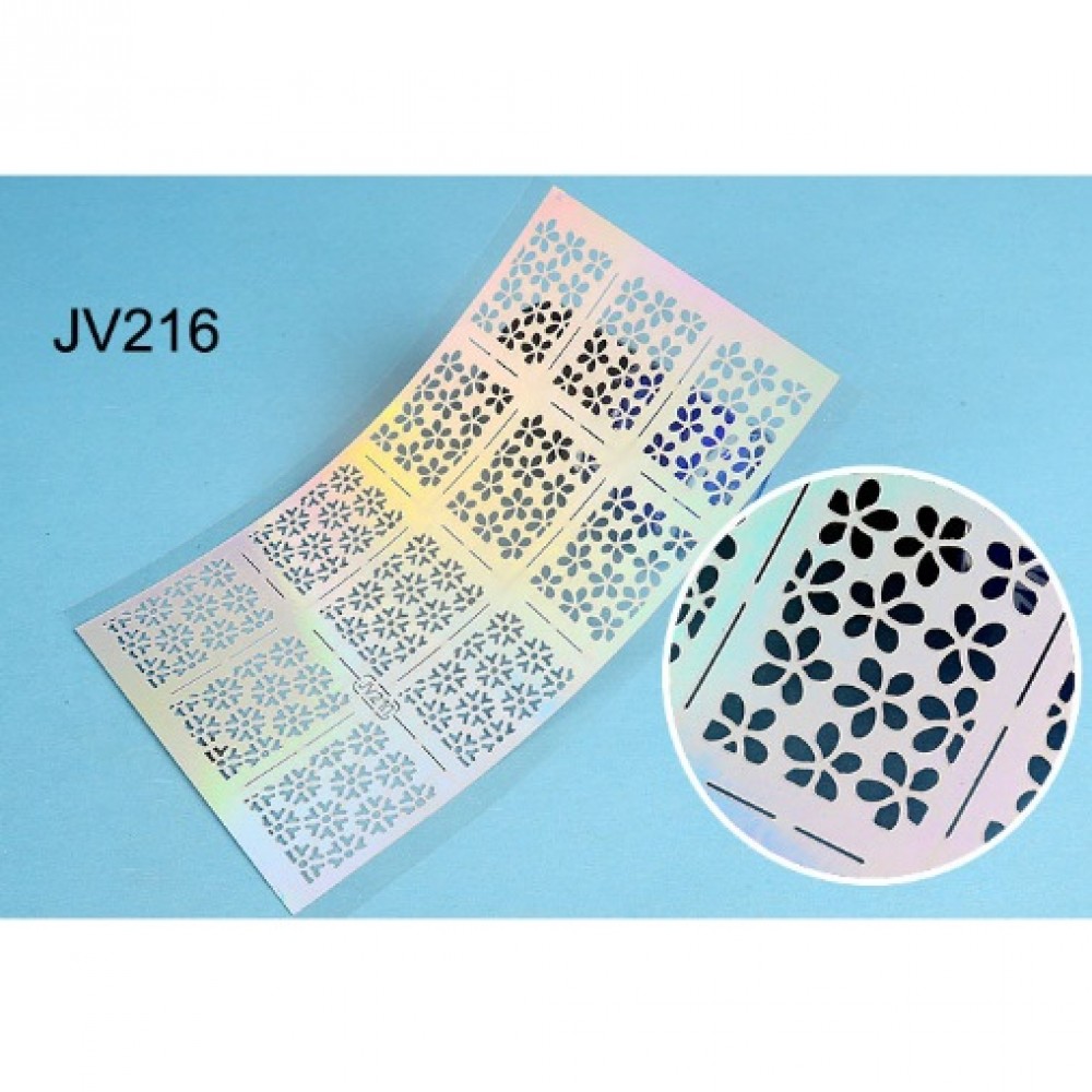 Шаблон винил различни форми за нанасяне на лак -jv216