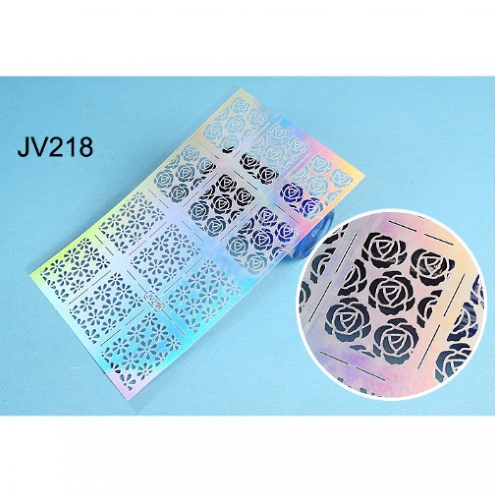 Шаблон винил различни форми за нанасяне на лак -jv218