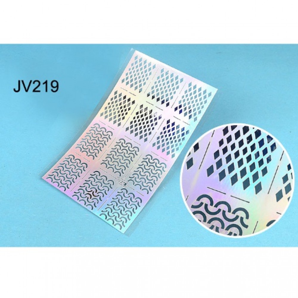 Шаблон винил различни форми за нанасяне на лак -jv219
