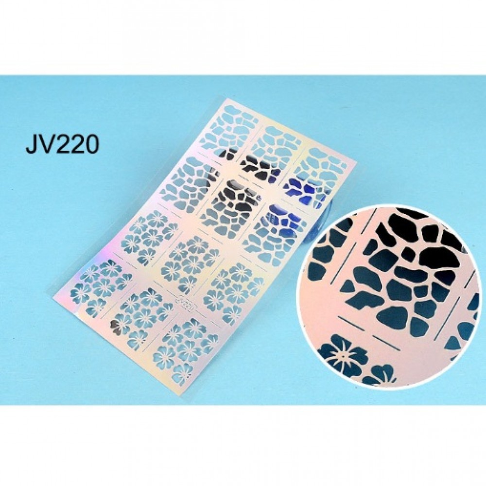 Шаблон винил различни форми за нанасяне на лак -jv220