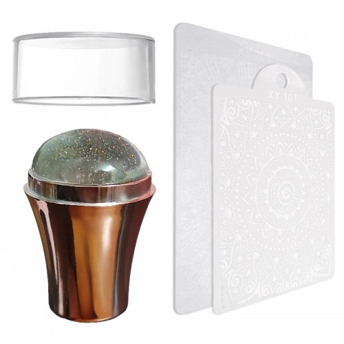 Печат за нокти Розово Злато Трапец