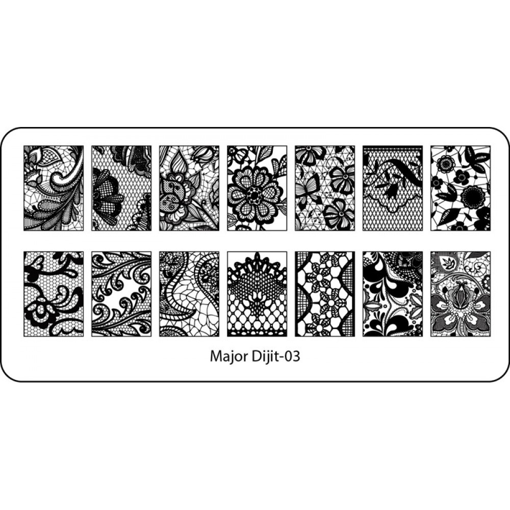 Пластина за печат Major Dijit изберете модел