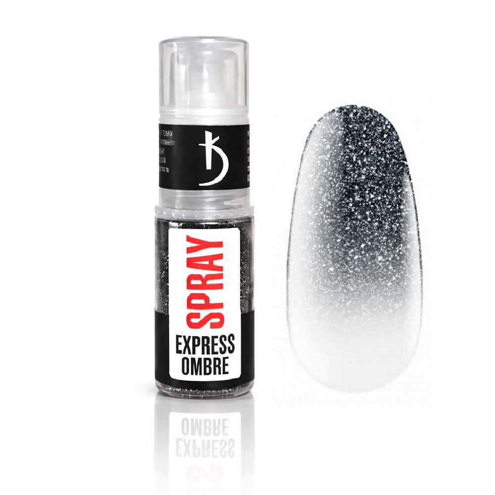 Express Омбре СПРЕЙ Kodi - 08 СребристоЧерен
