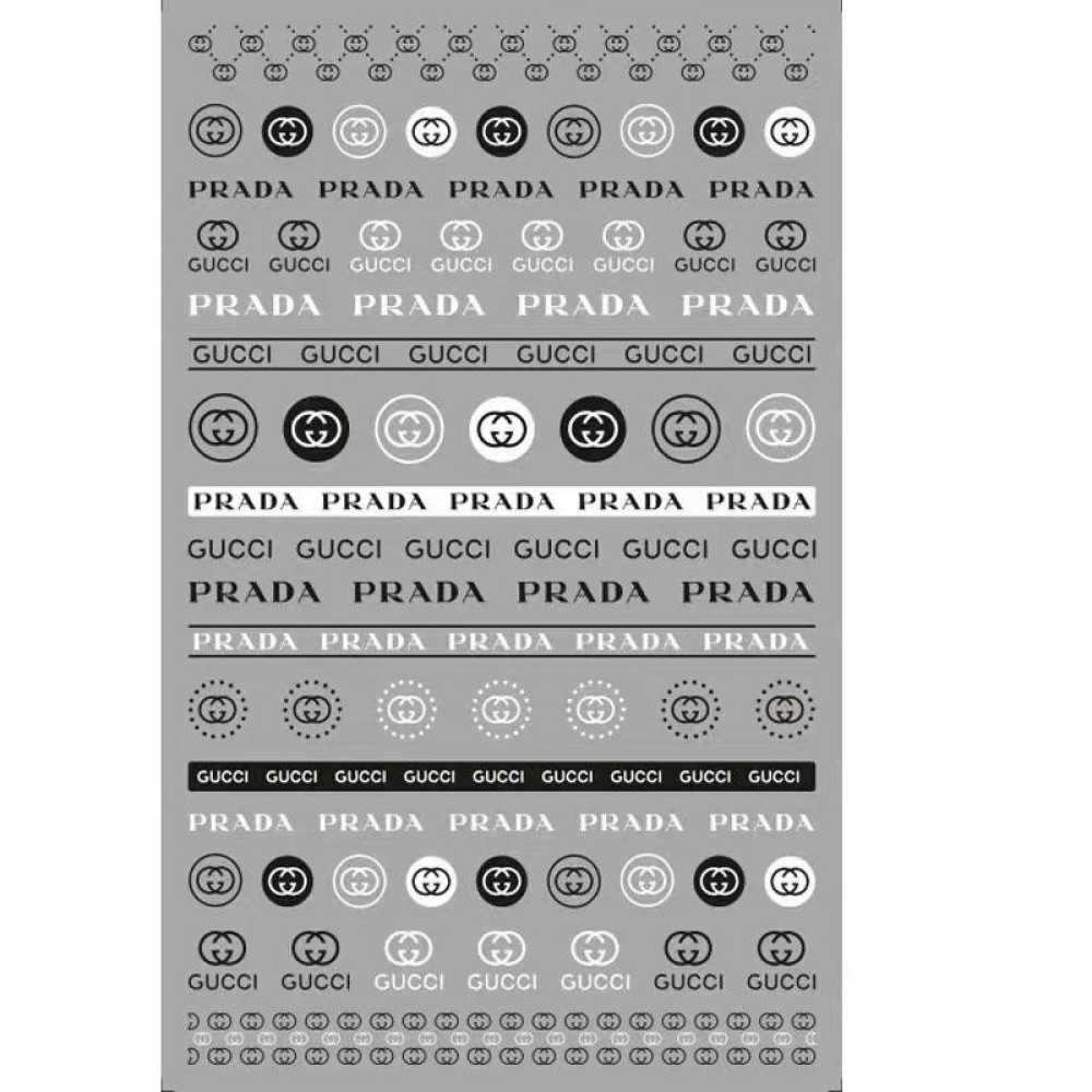 Стикери за маникюр марки-90Prada/Gucci