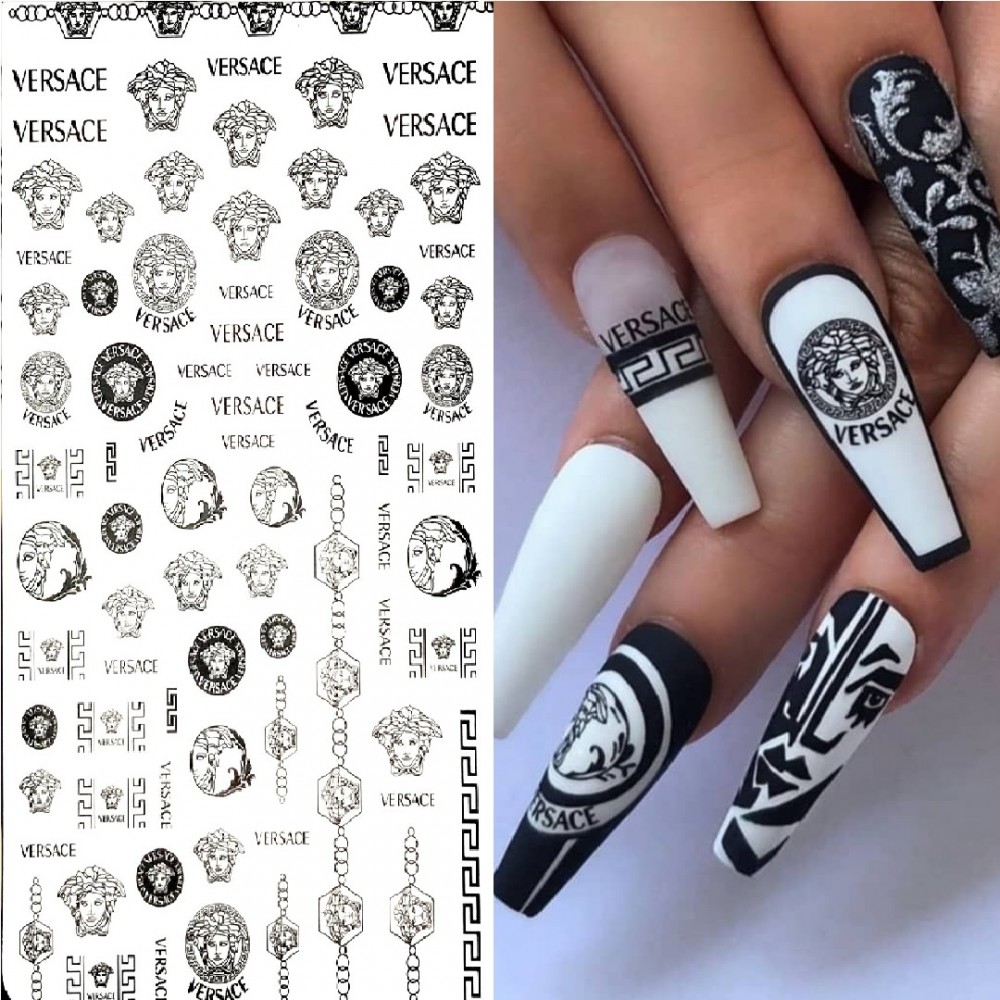 Стикери за маникюр марки-90Versace