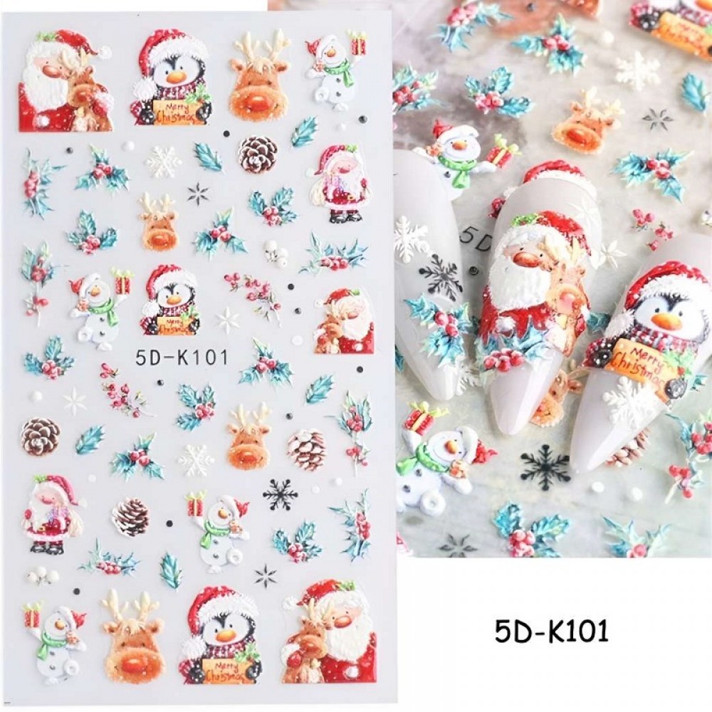 5D Коледни стикери K 101