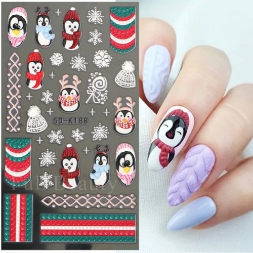 5D Коледни стикери K 188