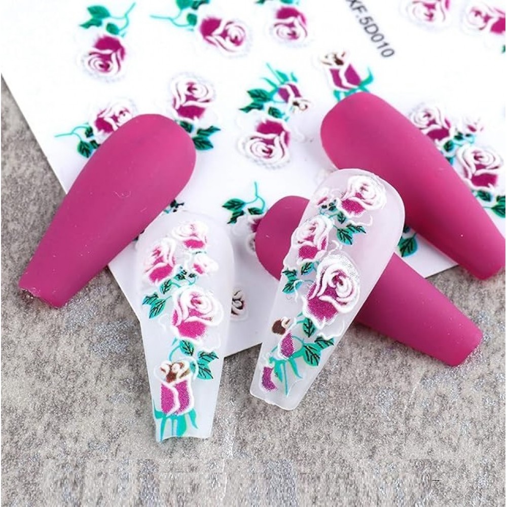 5D стикери Цветя серия XF10