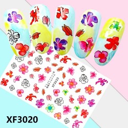 Супер тънки стикери за нокти  XF3020