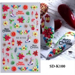 5D Коледни стикери  K 100