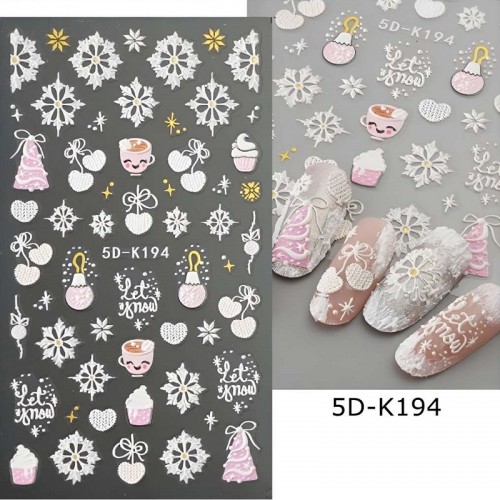 5D Коледни стикери K 194