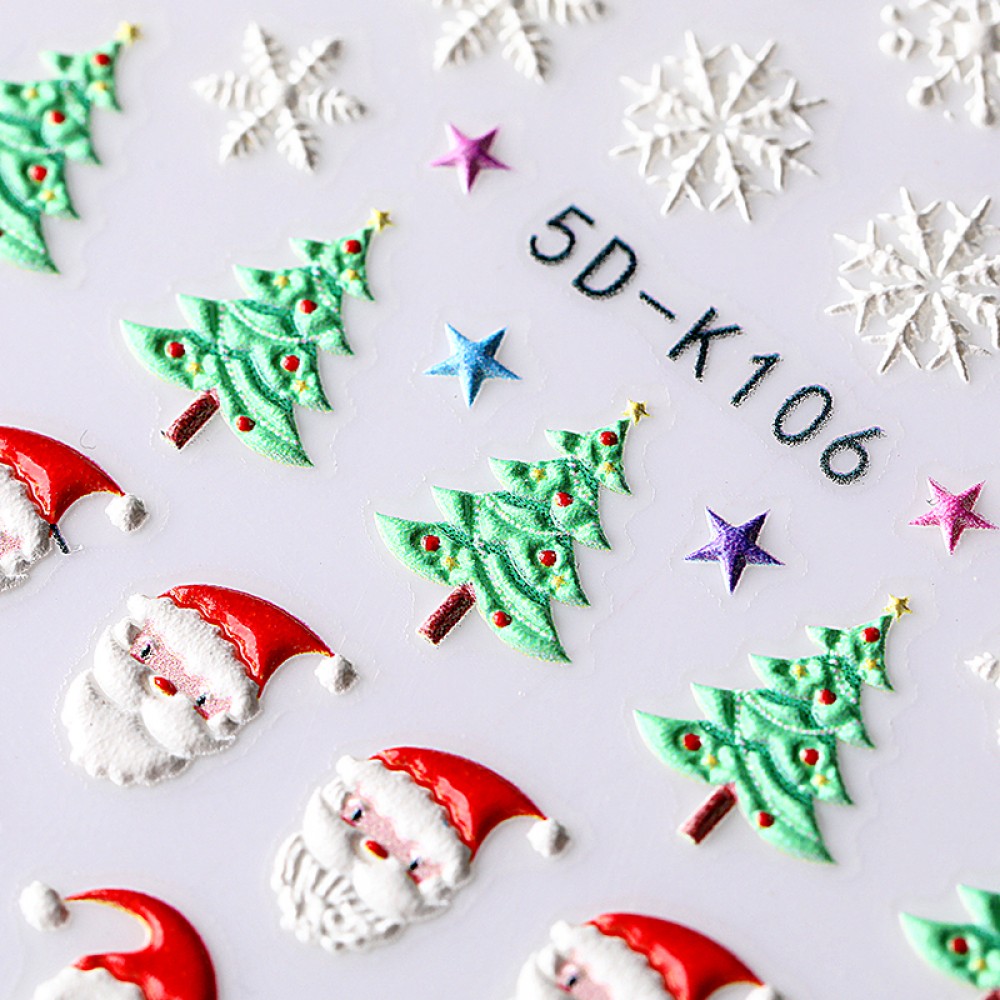 5D Коледни стикери K 106