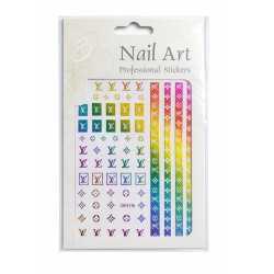 Металик стикери за маникюр с дизайн на марки - DP3116