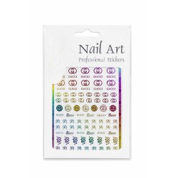 Металик стикери за маникюр с дизайн на марки - DP3117