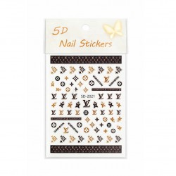 Стикери за маникюр Louis Vuitton - кафяви SD-2021