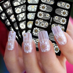 Стикери за нокти бяла дантела - изберете модел-foto3