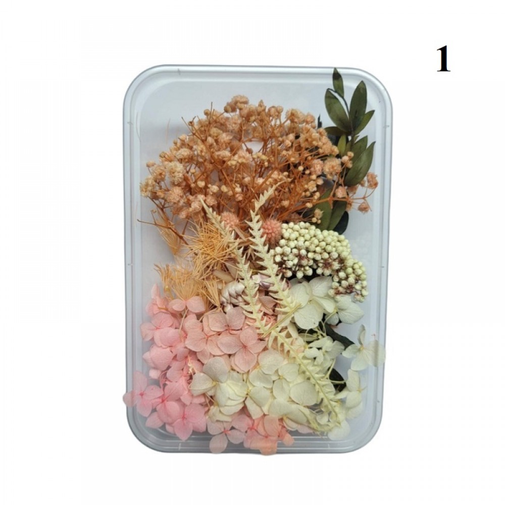 Декорация сухи цветя Кутия