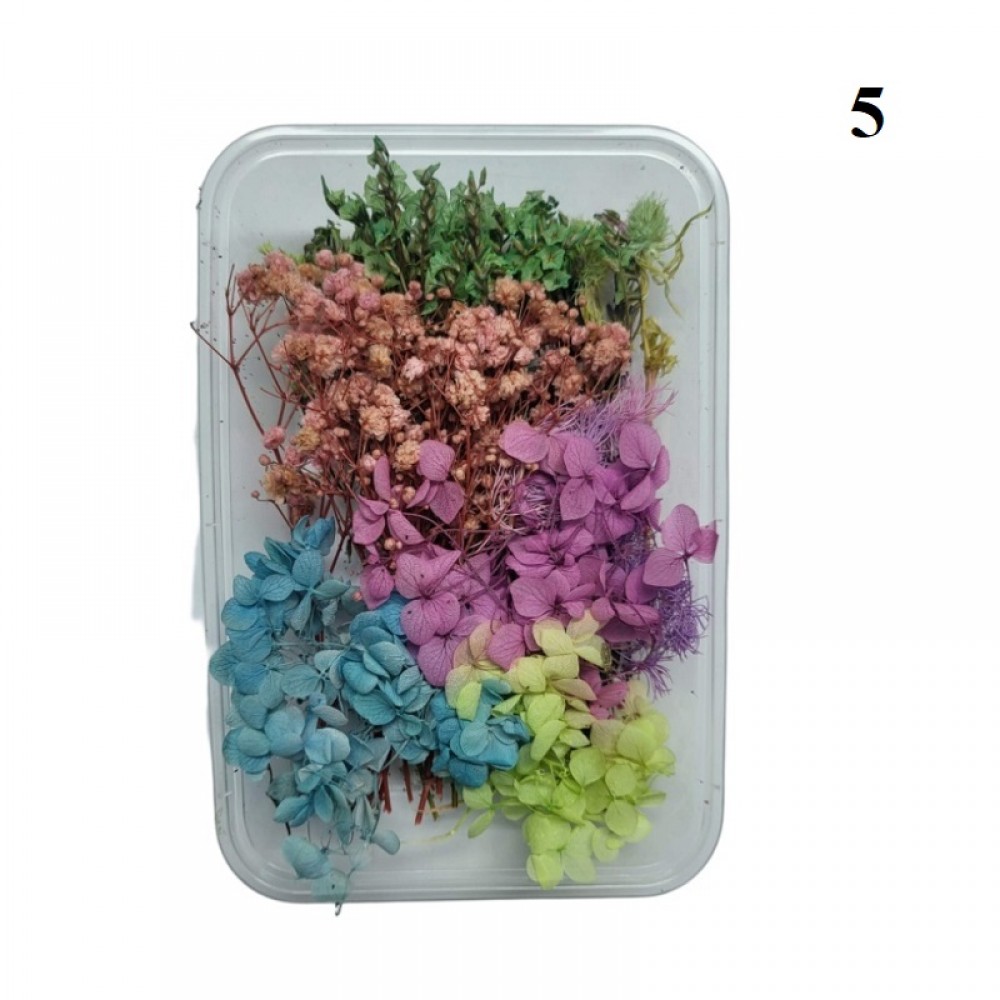 Декорация сухи цветя Кутия