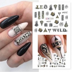Ваденки за нокти леопардов дизайн-90BN-1579