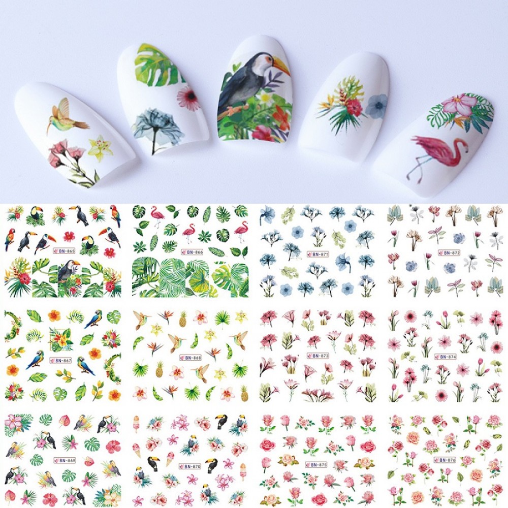 12 бр. ваденки за цял нокът BN 865 12 бр. ваденки за цял нокът BN 865