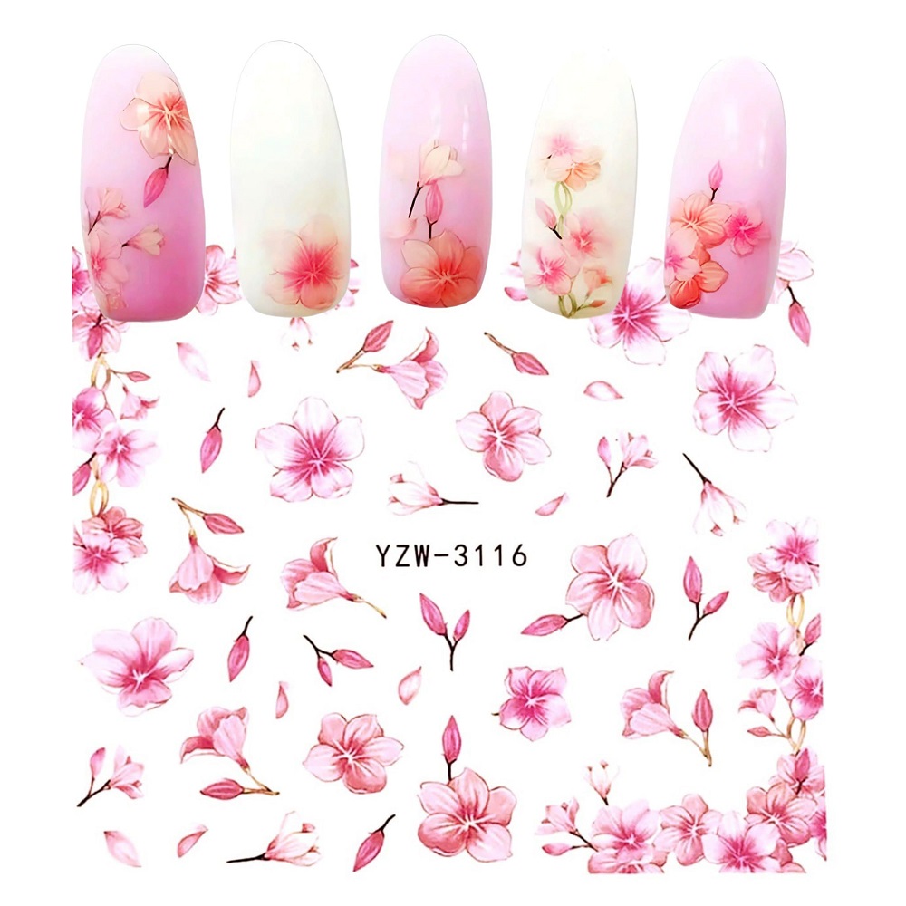 Ваденки за маникюр YZW-3116 - Вишневи Цветя