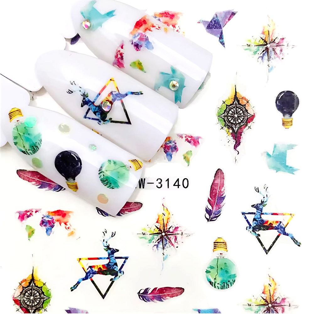 Ваденки за маникюр YZW-3140 - Перца и Орнаменти