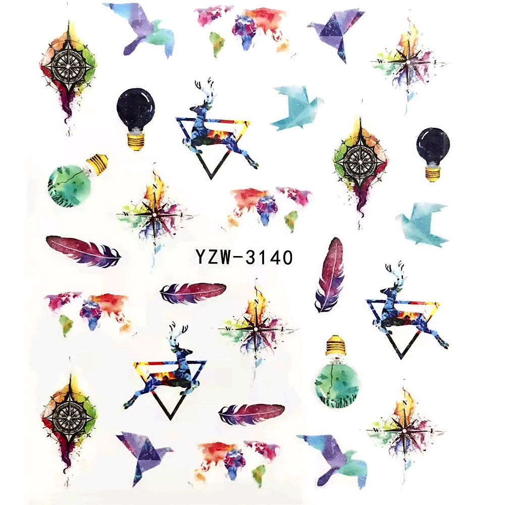 Ваденки за маникюр YZW-3140 - Перца и Орнаменти