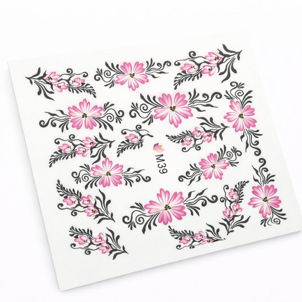 Ваденки за нокти Цветя M 039