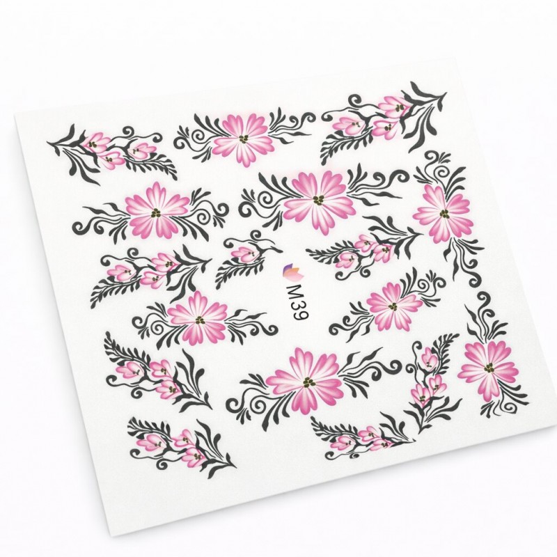 Ваденки за нокти Цветя M 039