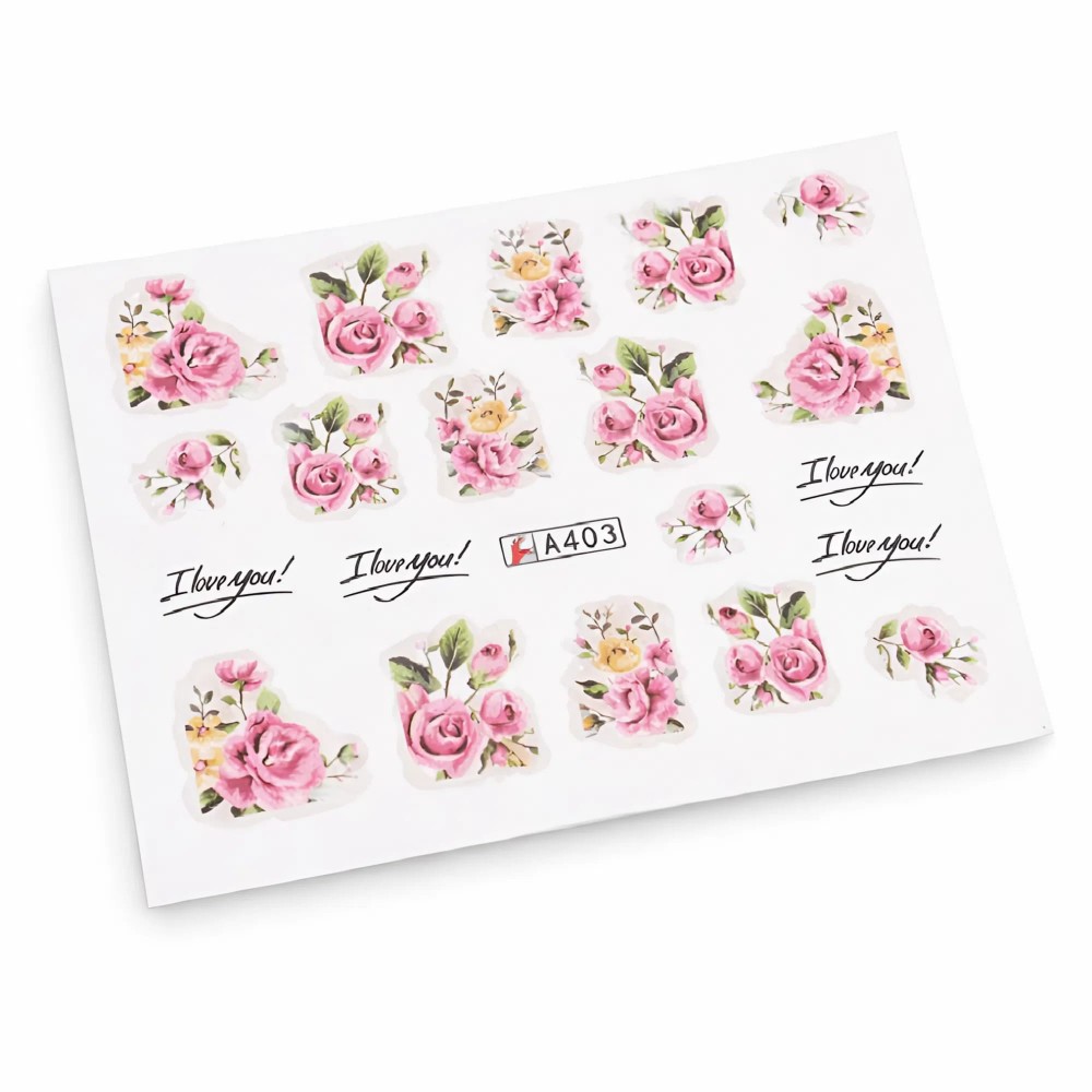 Ваденки за нокти Цветя A403