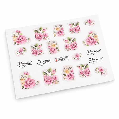 Ваденки за нокти Цветя A403