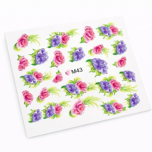 Ваденки за нокти Цветя M 043