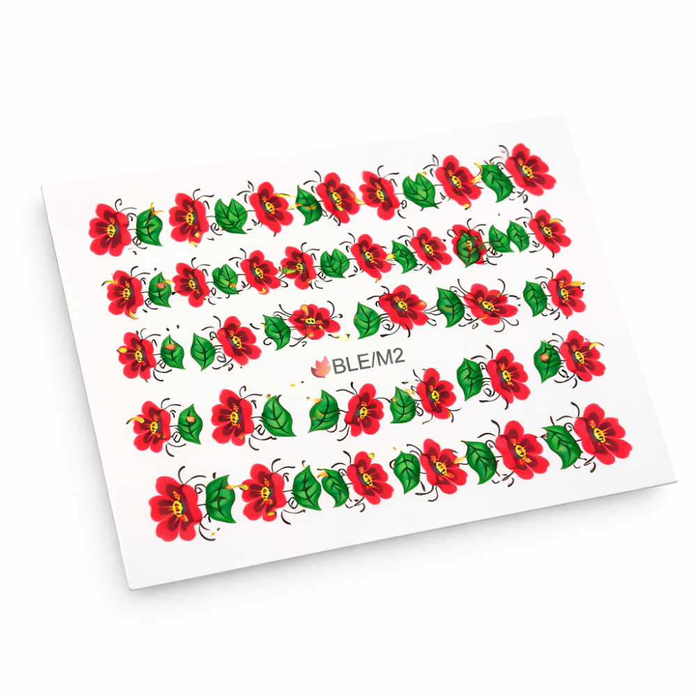 Ваденки за нокти Цветя BLE/M 02