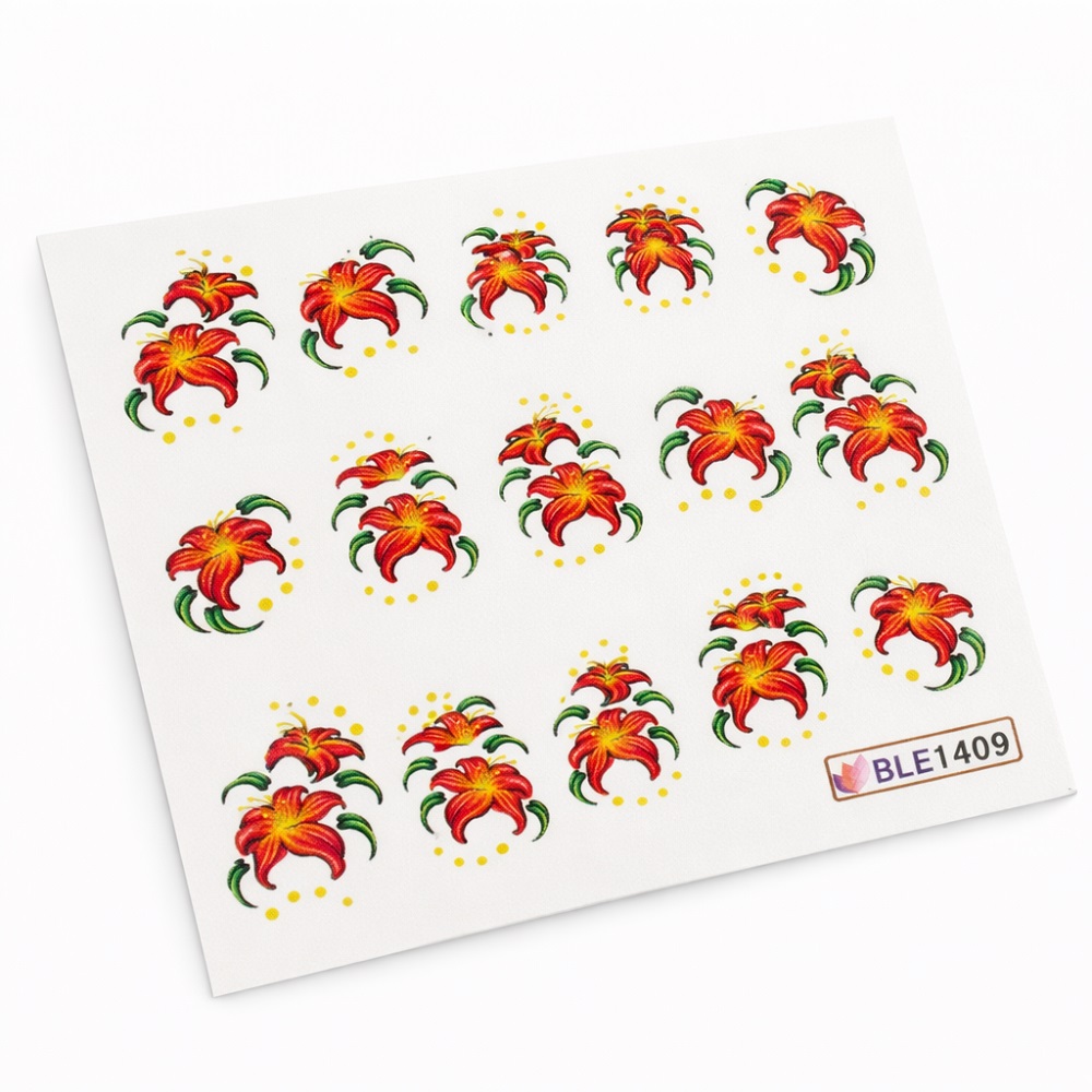 Ваденки за нокти Цветя BLE 1409