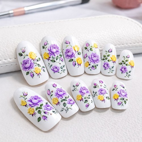 Ваденки за нокти Цветя M 082