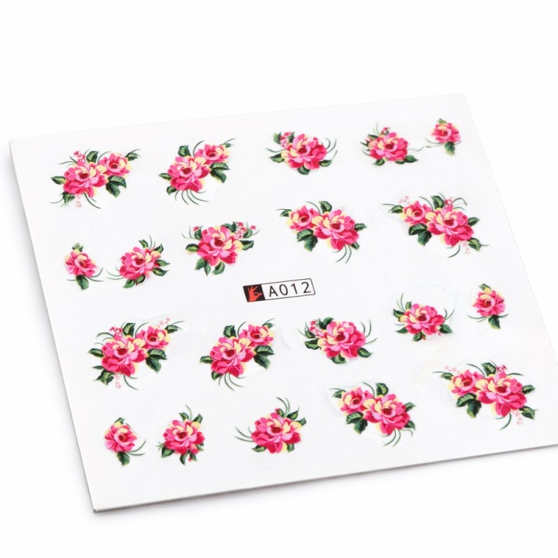 Ваденки за нокти Цветя A012