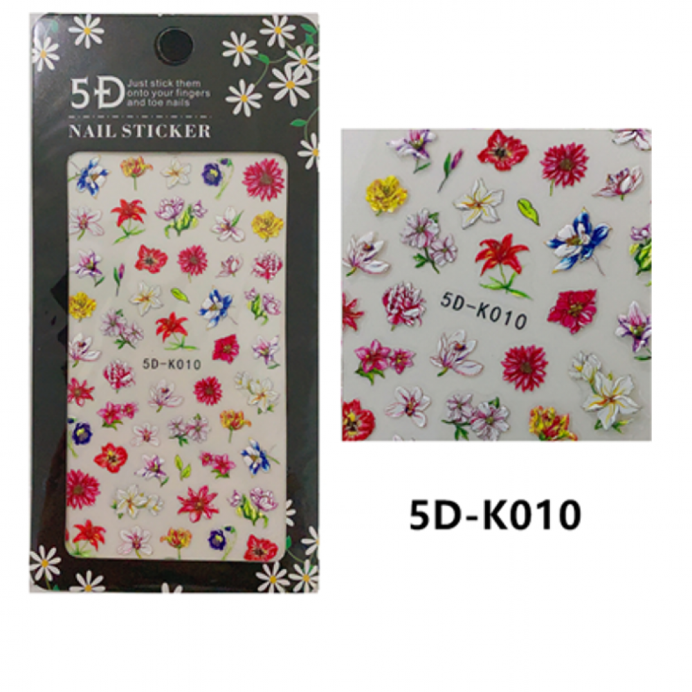 5D стикери цветя К 010