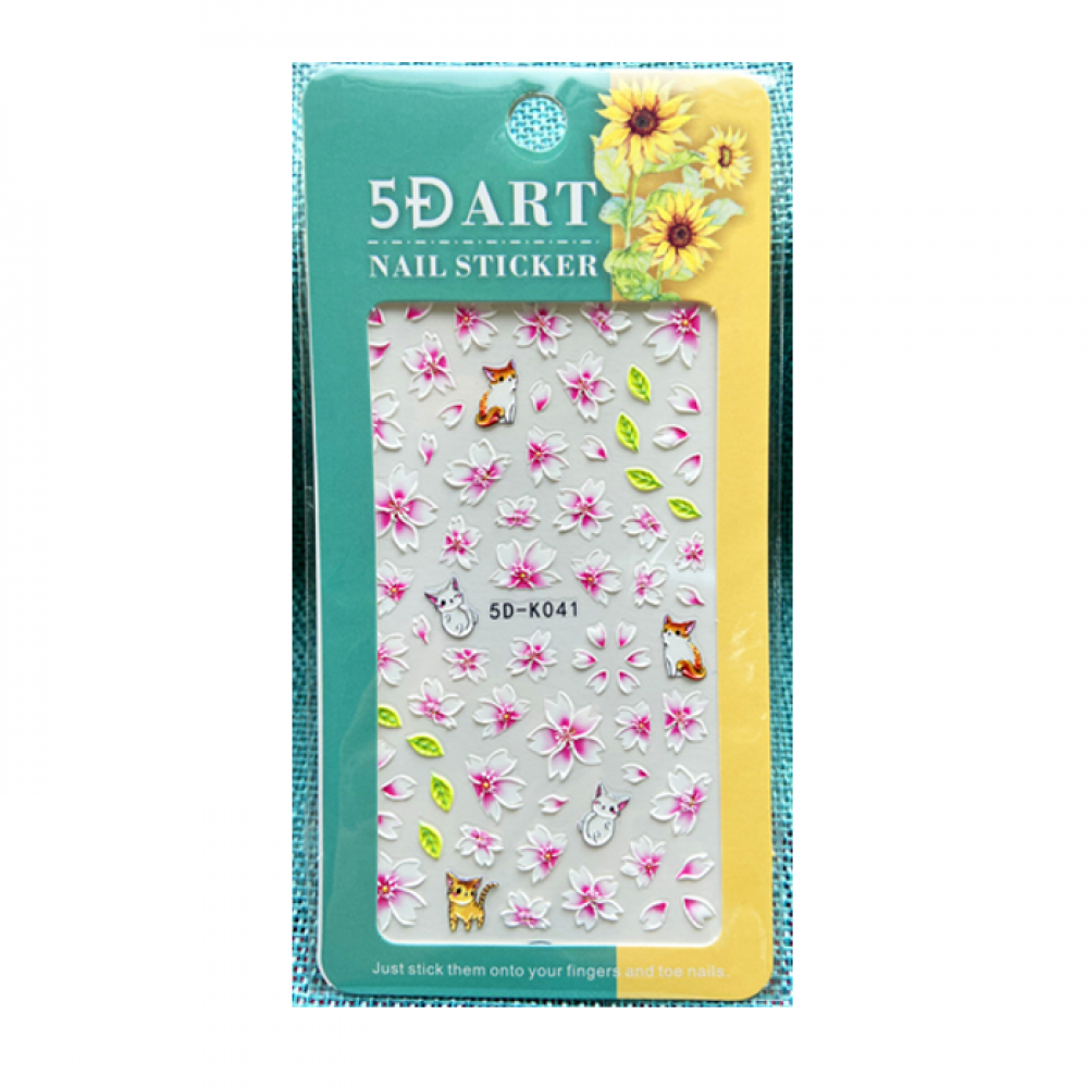 5D стикери цветя К 041