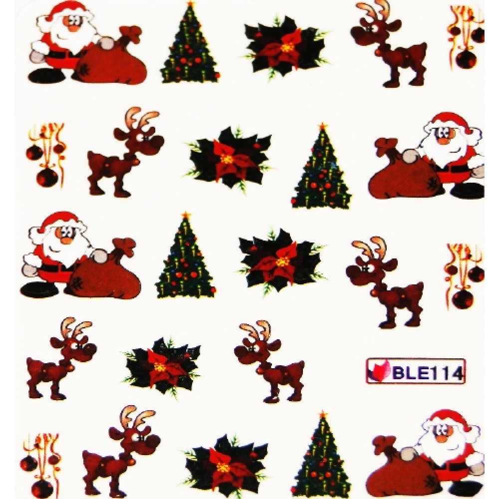 Коледни ваденки за нокти BLE 114