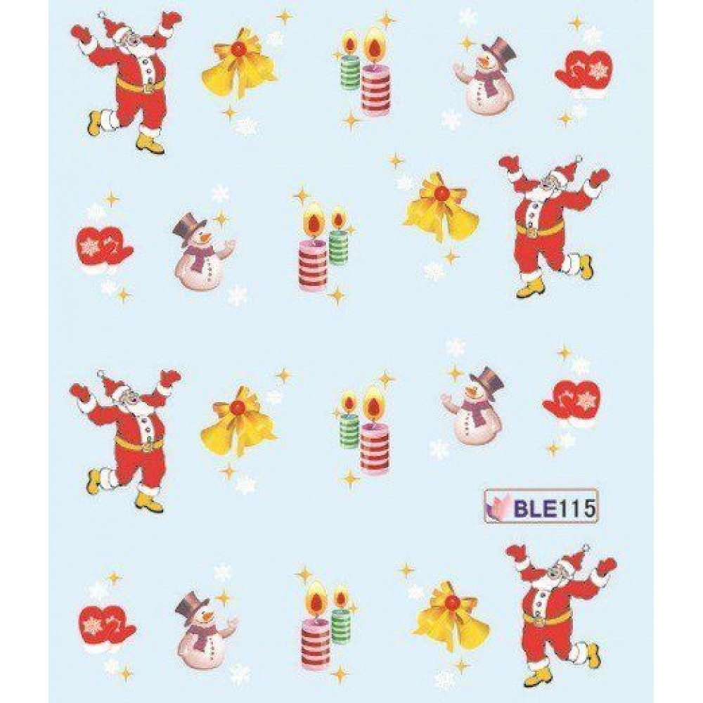 Коледни ваденки за нокти BLE 115