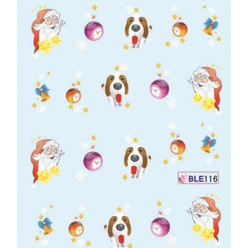 Коледни ваденки за нокти BLE 116